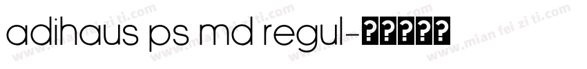 AdiHaus PS Md Regul字体转换